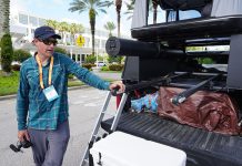 Boonedox pro angler Jeff Little shows off their Modular Transport & Storage System at ICAST 2024