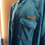 The Best New Columbia Gear For 2025 detail of Columbia PFG ShadowCaster Zero Shirt on display at ICAST 2024