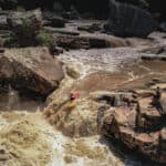 Shane McManus running Big Splat on the Lower Big Sandy in 2022