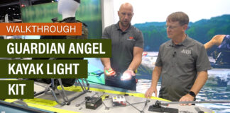 Kayak Angler editor Ric Burnley chats with Chadwick Keller from Guardian Angel about their kayak lighting kits at ICAST 2025