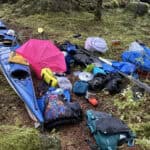 Gear salvaged in the aftermath of the Tracy Arm tsunami. Image courtesy Billy White.