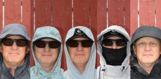 Kayak Angler editor Ric Burnley models a variety of fishing shirts and hoodies