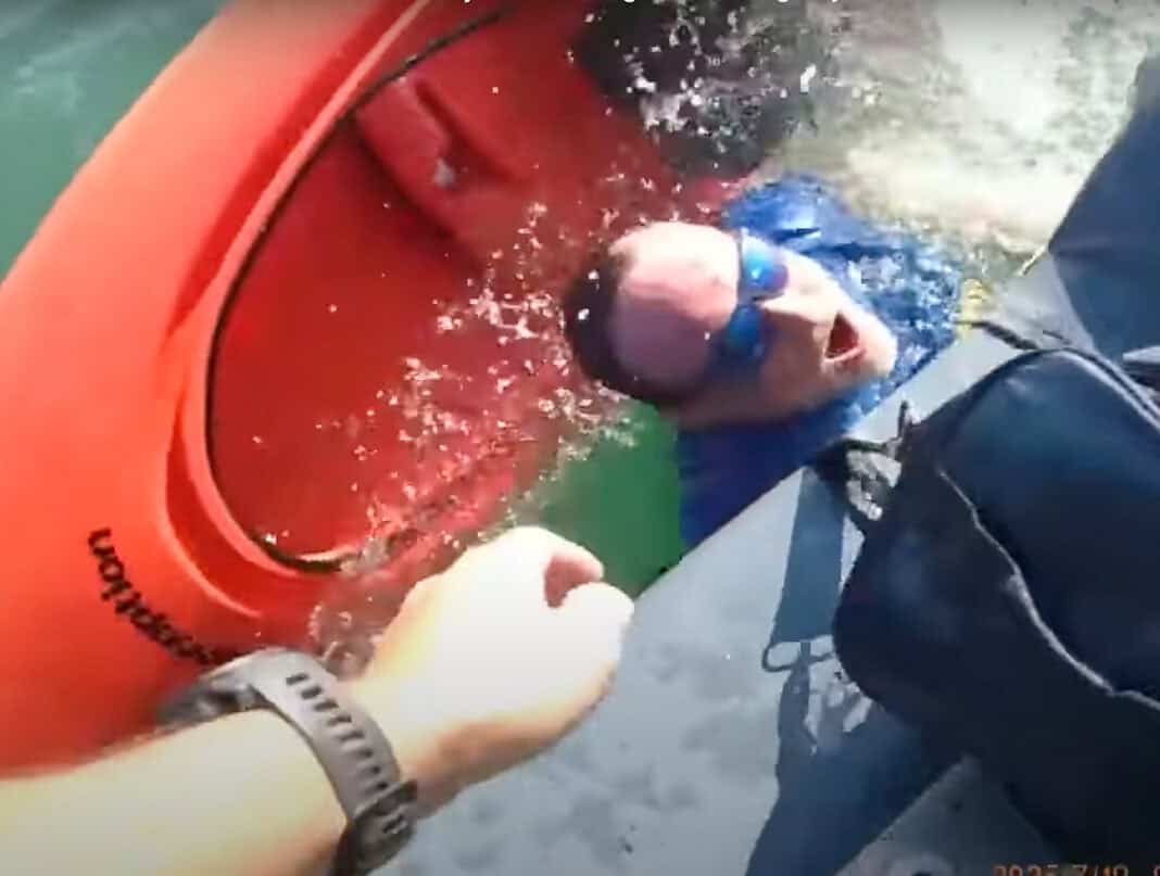 Watch A Dramatic Kayak Rescue Caught On Body Cam Footage (Video ...