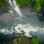 Paddlers gather using Rally Crew app.