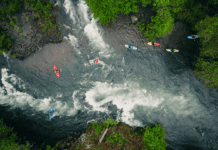 Paddlers gather using Rally Crew app.
