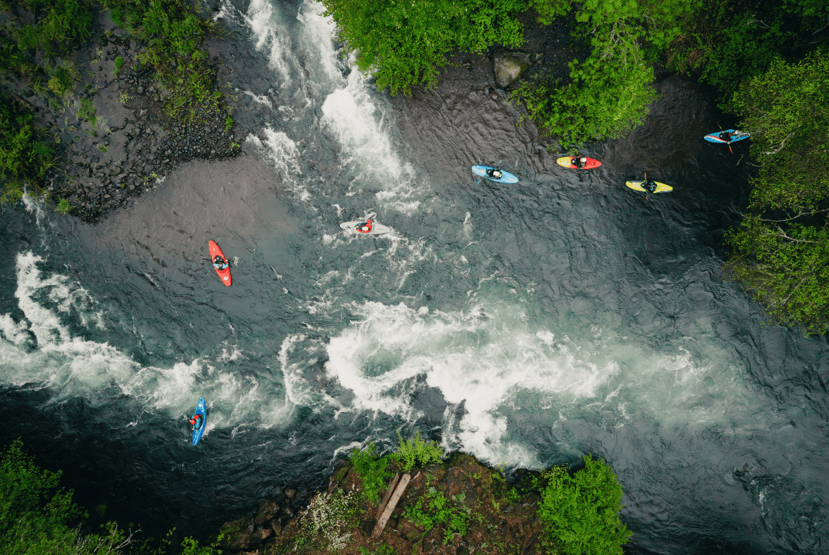 Paddlers gather using Rally Crew app.