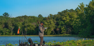 Image of Cameron Smith kayak fishing