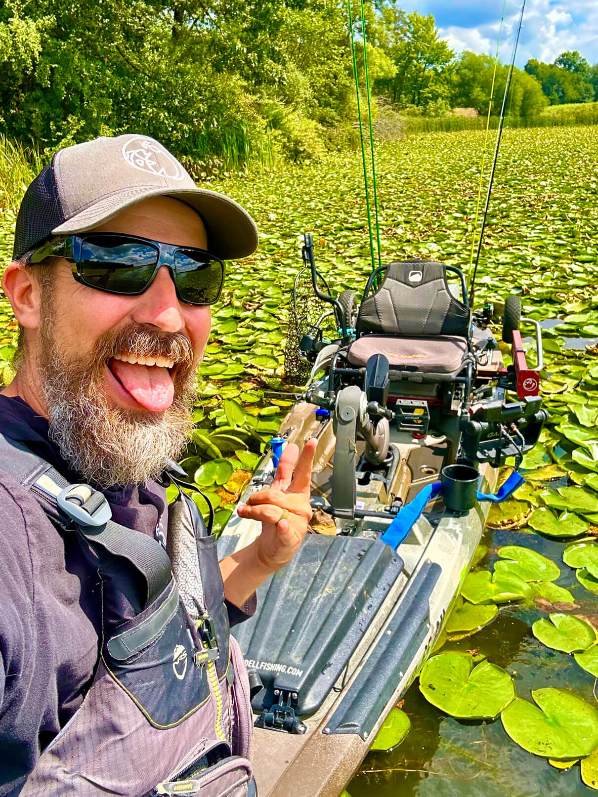 Daren Wendell with his rig