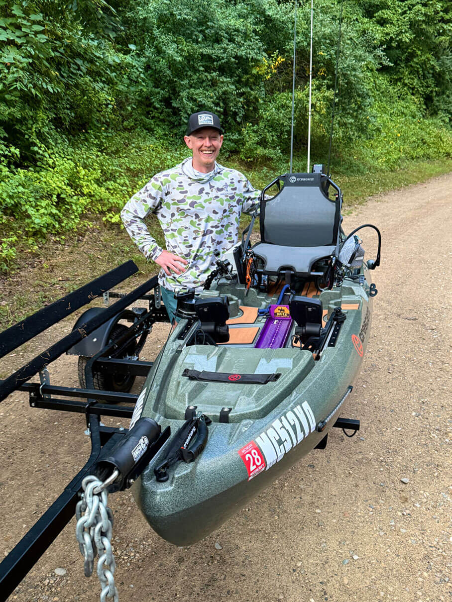 Paul Glass with his rig