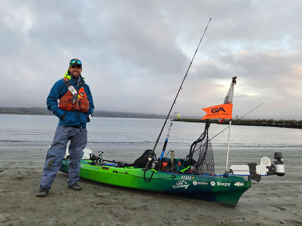 Trevor Powell with his rig