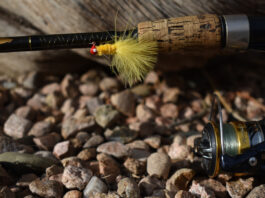 A Marabou jig is a popular lure for crappie fishing.