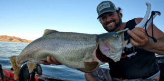 Chad Gierlich shows off his catch.