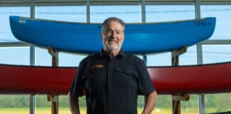 Jacques Chassé at Esquif’s factory in Frampton, Quebec