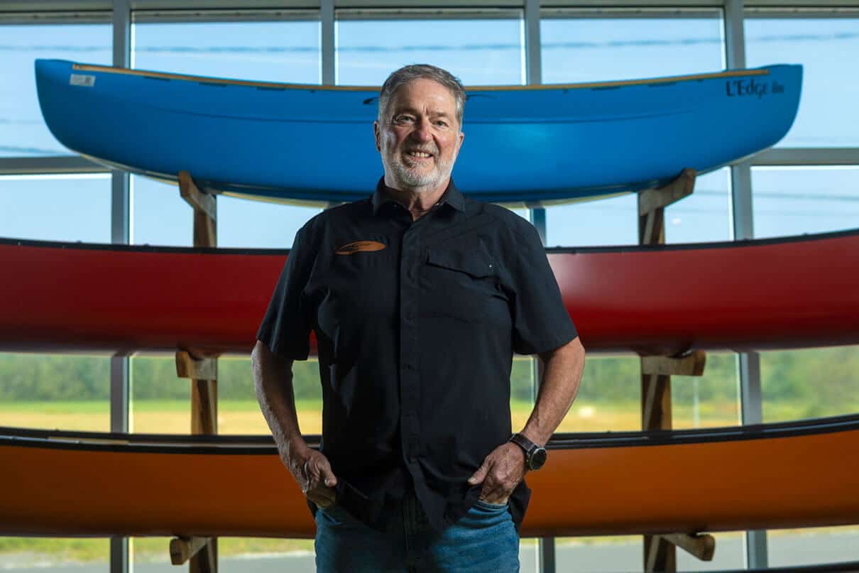 Jacques Chassé at Esquif’s factory in Frampton, Quebec