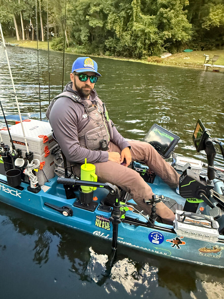 Jeff Burlingame on the water