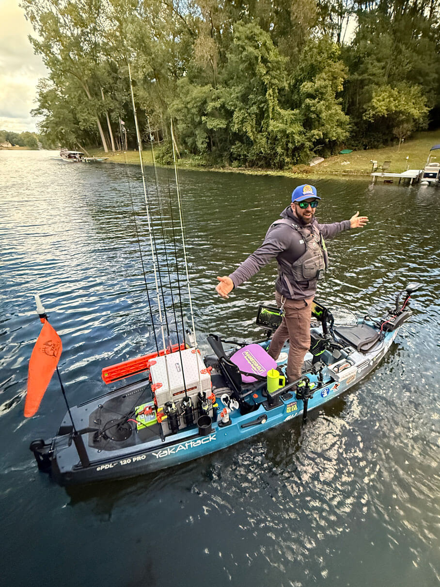 Jeff Burlingame on the water