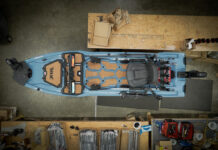 image of justin floyds fishing kayak