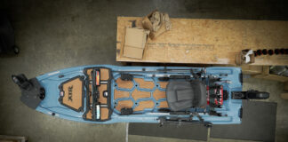 image of justin floyds fishing kayak