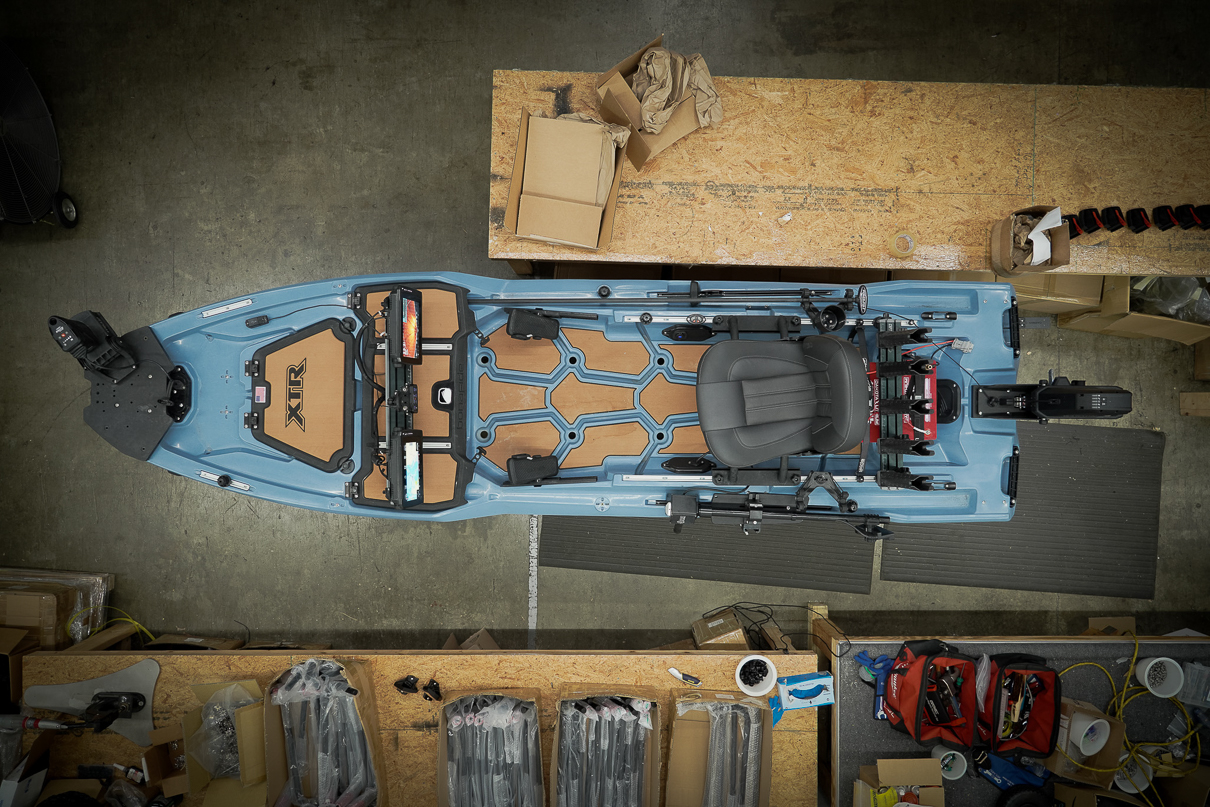 image of justin floyds fishing kayak