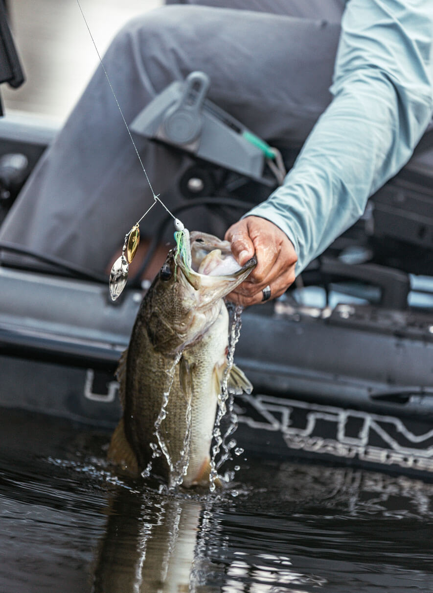 Luis Delgado on the water