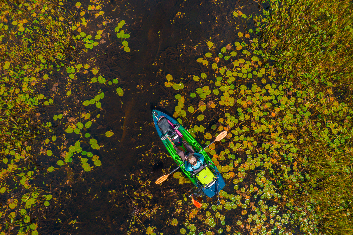 Image of Matt Charette's Fishing kayak