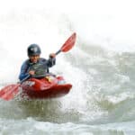 Tupac Andi whitewater kayaking