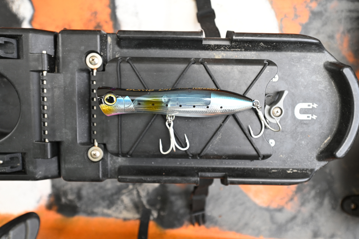 Shimano topwater lure for striped bass.