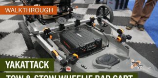 YakAttack’s New Deployable Kayak Cart Video of YakAttack TowNStow Wheelie Bar Cart