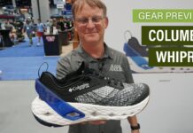 This Techy Fishing Shoe Is Ready To Make A Splash Holding the Columbia Whipray shoe.