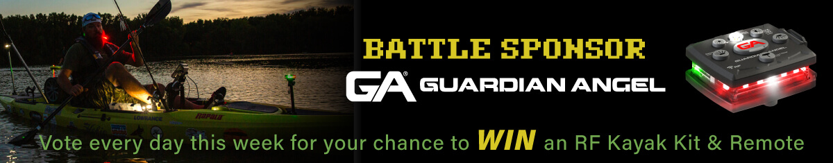 GuardianAngel_BattleSponsor_1200x235_02-c Battle Sponsor: Guardian Angel. Vote every day this week for your chance to WIN an RF Kayak Kit & Remote