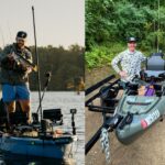 Clean Builds And Precise Maneuvering: YakOff II Finalists Share What Makes A Kayak Shine Image of Justin Floyd and Paul Glass with the kayaks they entered in the YakOff II Competition