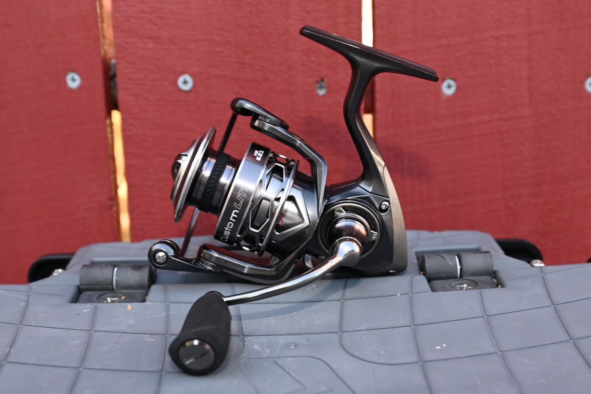 The Lew’s Custom Lite is an ultralight spinning reel for finesse fishing.