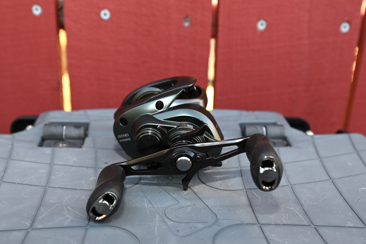 The Shimano Curado 150 M series ranked as our favorite overall baitcasting reel.