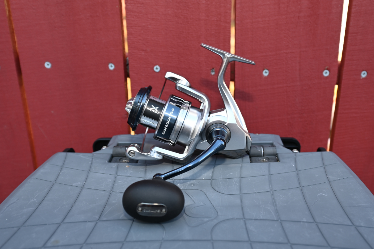 Shimano Saragosa reel.