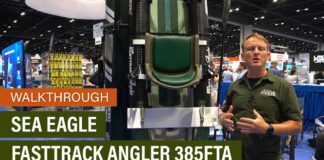Sea Eagle Unleashes An Inflatable Kayak Ready To Keep Up With The Hardshell Fleet Sea Eagle 385fta FastTrack Angler.