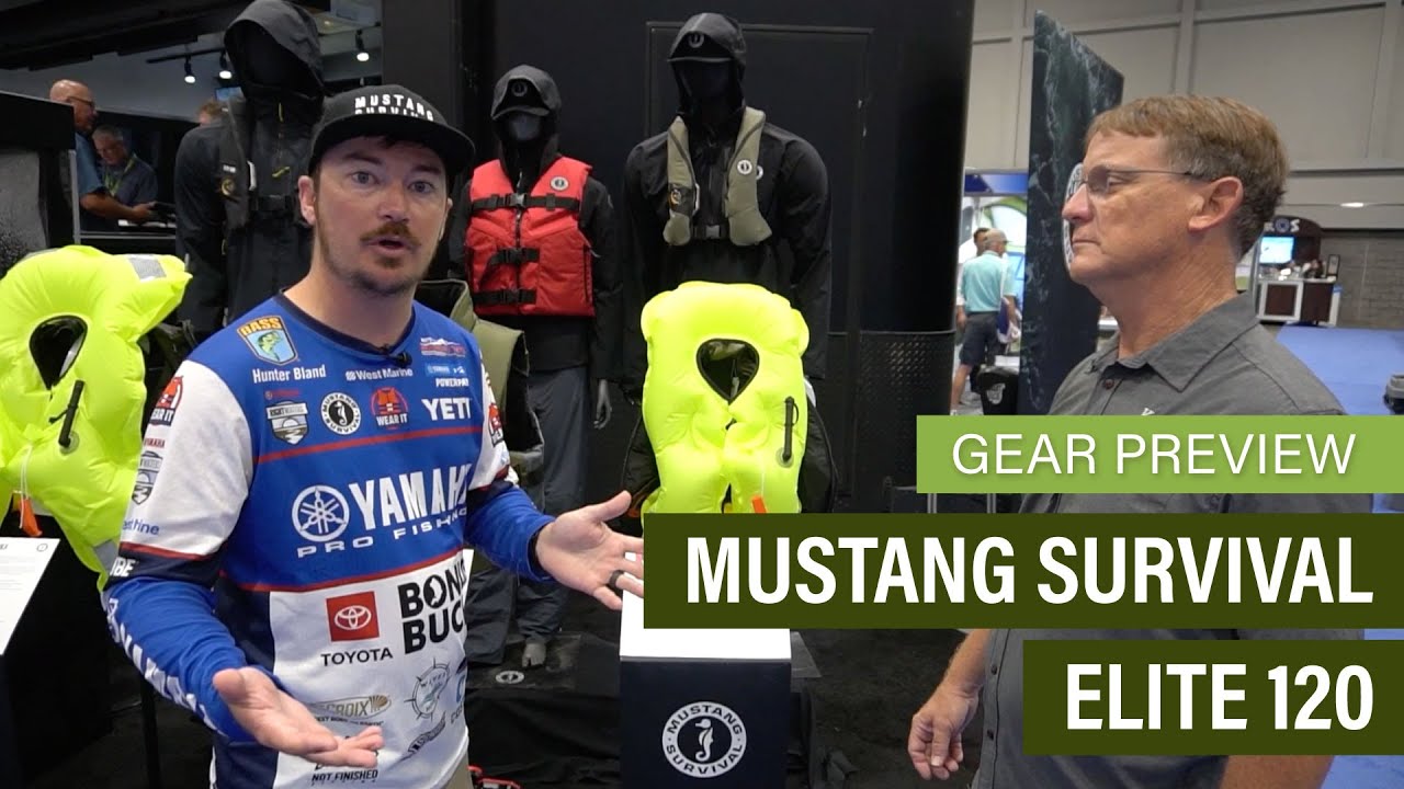 Kayak Angler editor Ric Burnley speakes with Mustang Survival ambassador Hunter Bland about the upgraded Elite 120 inflatable lifejacket.