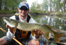 Stop Being A Hater, Learn To Love Pickerel Kyle Hammond holds up a pike he caught while kayak fishing