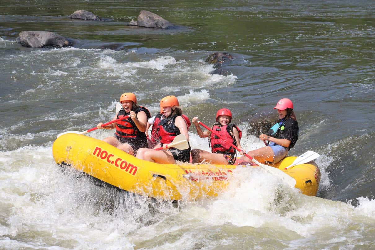 NOC on the Pigeon River before the storm