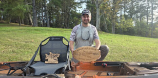 Philip Backus Named West Virginia’s 2025 Best Of The Best Philip Backus with West Virginia fishing trophy.
