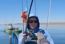 Kayak Angler Hooks Into Mystery Monster (Video) Kayak angler hooks into mystery river monster on the Columbia River