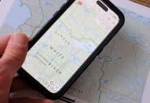 Best Navigation Apps For 2026 CalTopo screen showing a topographic map in app.