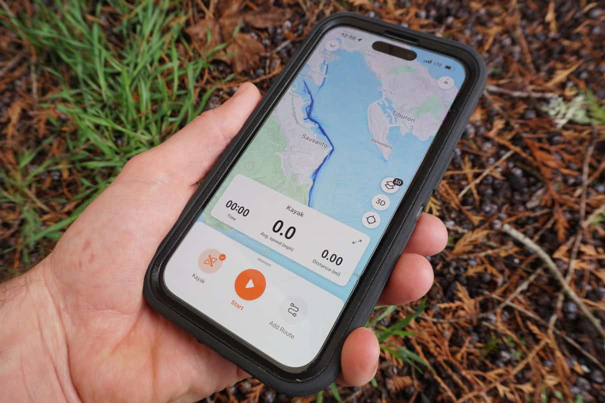 Strava not only keeps stats on activities, but also includes maps that show popular routes.