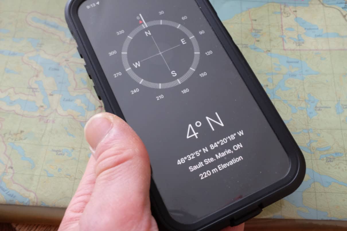 A reliable compass app is included for free with every iPhone, and available in the app store.