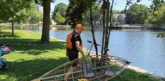Ontario Canoeist Builds Custom Canoe For Urban Paddling Kitchener, Ontario local Matt Morris paddles his local waterway