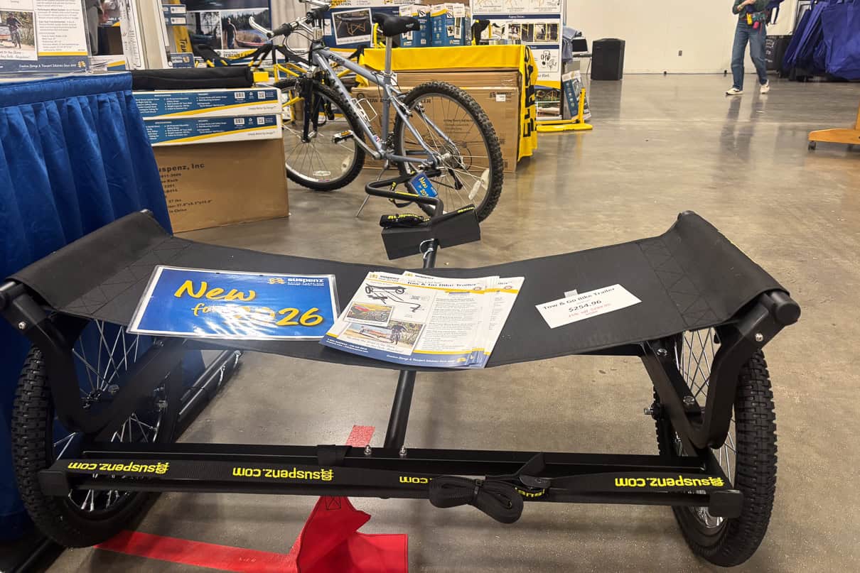 New bike trailer for canoes