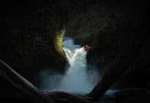 Behind The Scenes On The Photo Of A Lifetime JT Hartman drops Punch Bowl Falls at dusk