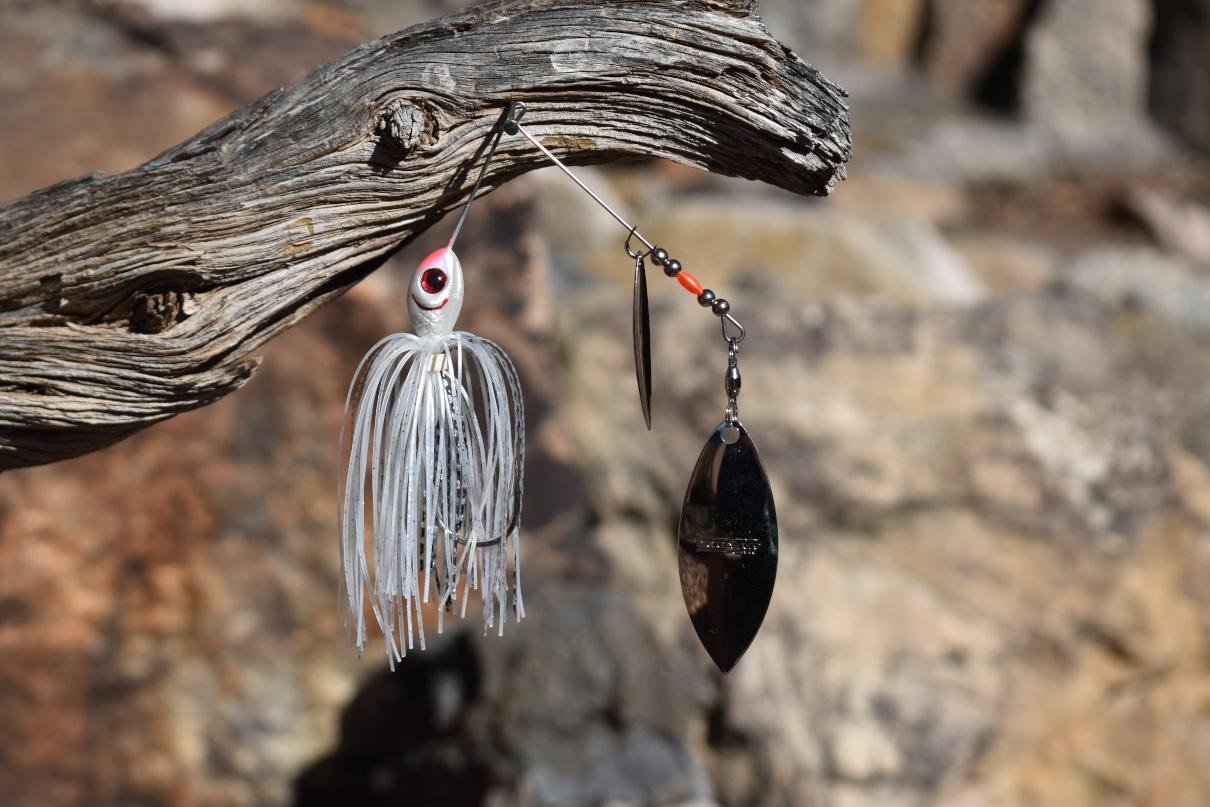 The Booyah Blade double willow spinner bait is our favorite bass lure overall.