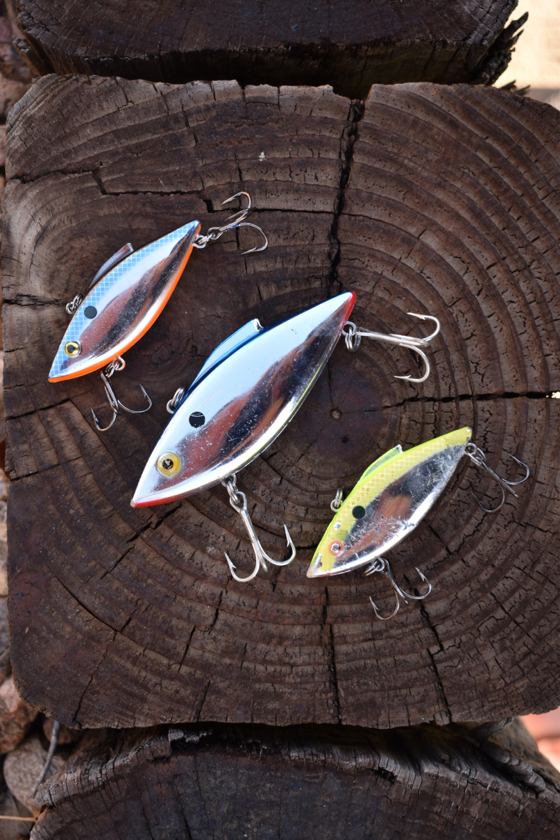 A collection of lipless crankbaits.