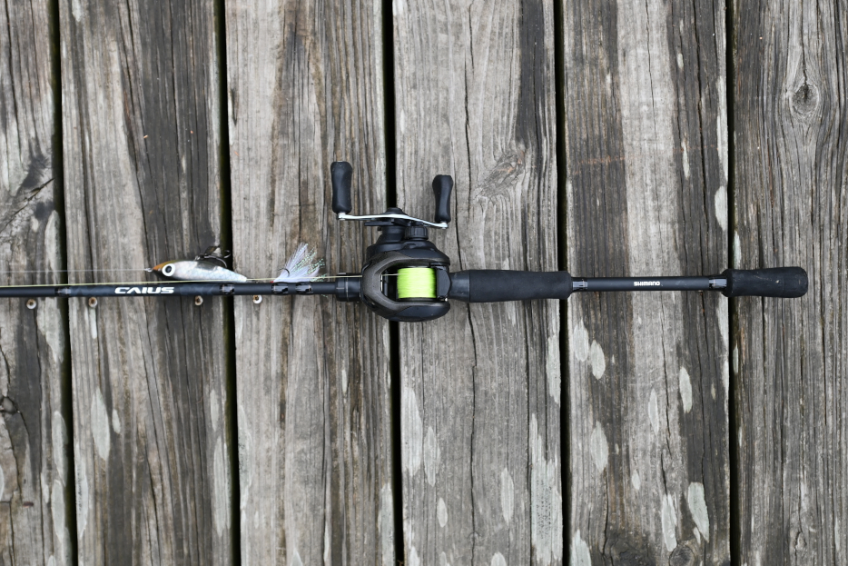 Shimano Caius baitcasting combo.