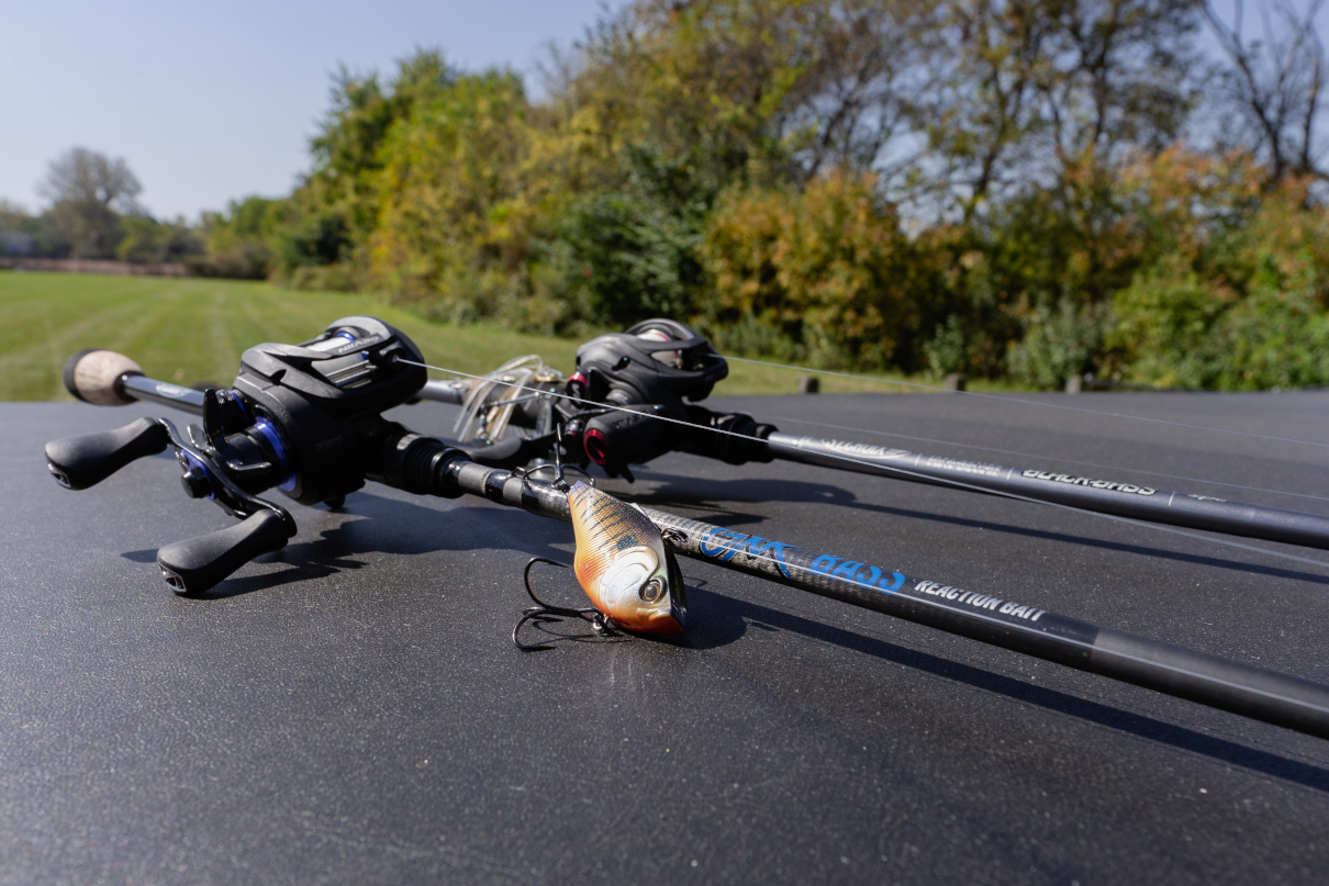 The St. Croix and Seviin rod and reel combo for bass.